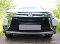 Mitsubishi Outlander (15–) Защита радиатора, чёрная (4 части)