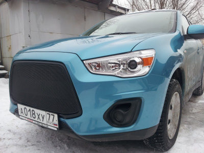 Mitsubishi ASX (13–) Защита радиатора Premium, чёрная, низ