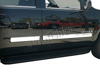 Chevrolet Tahoe (07-14) накладки на боковые молдинги дверей, нержавейка