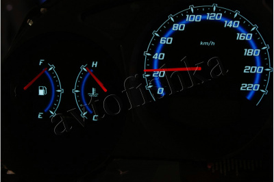 Subaru Forester 2002-2008 светодиодные шкалы (циферблаты) на панель приборов