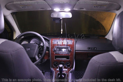 Декоративные накладки салона Dodge Caliber 2009-н.в. полный набор, Автоматическая коробка передач